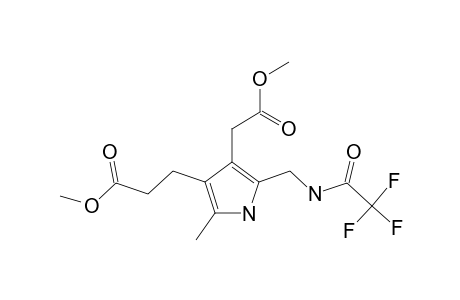 METHYL-4-METHOXY-CARBONYLMETHYL-2-METHYL-5-TRIFLUORO-ACETAMIDO-METHYL-PYRROLE-3-PROPANOATE
