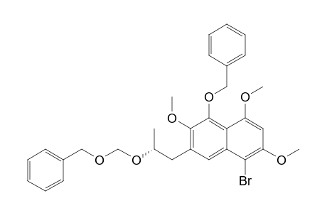 1-(Benzyloxy)-3-[(R)2'-(benzoxymethoxy)-1'-propyl]-5-bromo-2,6,8-trimethoxynaphtalene
