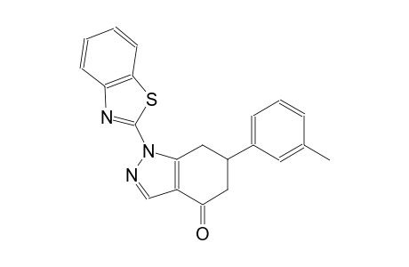 1-(1,3-benzothiazol-2-yl)-6-(3-methylphenyl)-1,5,6,7-tetrahydro-4H-indazol-4-one