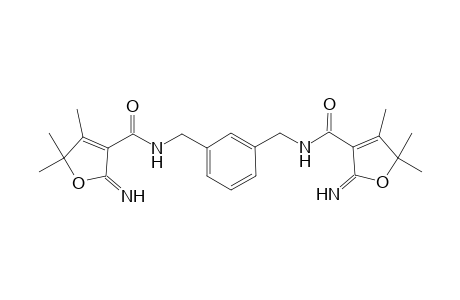 N,N'-Metaxylyl-bis-(2,5-dihydro-2-imino-4,5,5-trimethylfuran-3-carboxamide)