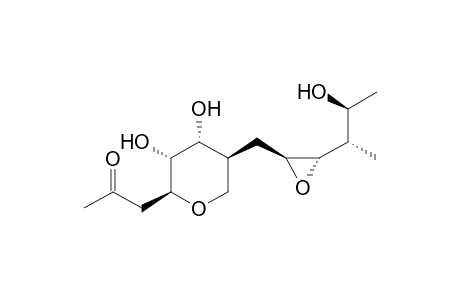 1-[(2S,3R,4R,5S)-3,4-bis(oxidanyl)-5-[[(2S,3S)-3-[(2S,3S)-3-oxidanylbutan-2-yl]oxiran-2-yl]methyl]oxan-2-yl]propan-2-one