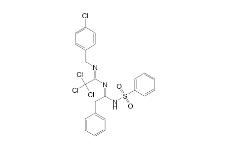 2,2,2-Trichloro-N'-(4-chlorobenzyl)-N-[2-phenyl-1-(phenylsulfonamido)ethylidene]acetimidamide