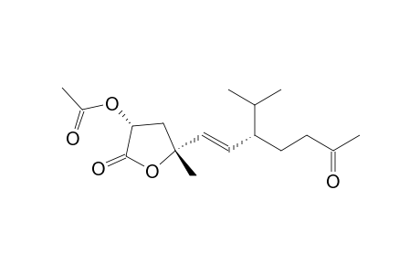 (2R*,4R*,5E,7S)-2-Acetoxy-7-isopropyl-4-methyl-10-oxo-5-undecen-4-olide