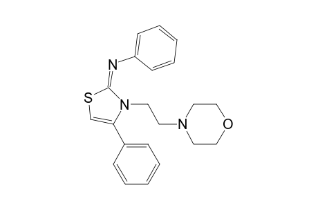 N-(3-[2-(4-morpholinyl)ethyl]-4-phenyl-1,3-thiazol-2(3H)-ylidene)-N-phenylamine