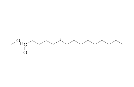 Methyl [1-C(14)]-6,10,14-trimethylpentadecanoate