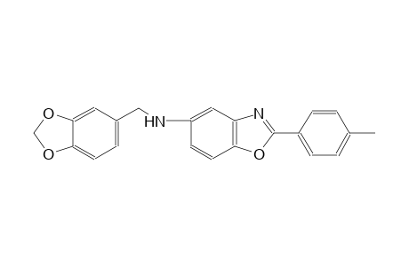N-(1,3-benzodioxol-5-ylmethyl)-2-(4-methylphenyl)-1,3-benzoxazol-5-amine