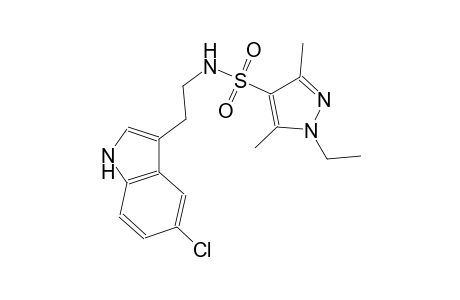N-[2-(5-chloro-1H-indol-3-yl)ethyl]-1-ethyl-3,5-dimethyl-1H-pyrazole-4-sulfonamide
