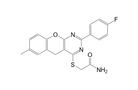 acetamide, 2-[[2-(4-fluorophenyl)-7-methyl-5H-[1]benzopyrano[2,3-d]pyrimidin-4-yl]thio]-