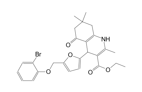 ethyl 4-{5-[(2-bromophenoxy)methyl]-2-furyl}-2,7,7-trimethyl-5-oxo-1,4,5,6,7,8-hexahydro-3-quinolinecarboxylate