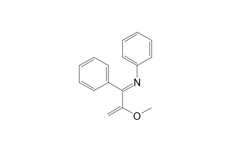 Benzenamine, N-(2-methoxy-1-phenyl-2-propenylidene)-