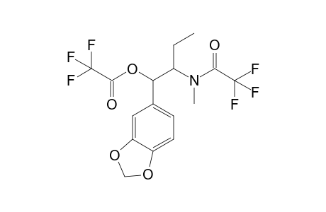 1-(benzo[d][1,3]dioxol-5-yl)-2-(2,2,2-trifluoro-N-methylacetamido)butyl 2,2,2-trifluoroacetate