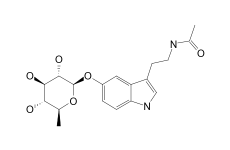 NB-ACETYLTRYPTAMINE-5-O-BETA-D-QUINOVOPYRANOSIDE