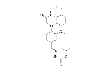tert-butyl (2E)-2-{3-methoxy-4-[2-(2-methoxyanilino)-2-oxoethoxy]benzylidene}hydrazinecarboxylate