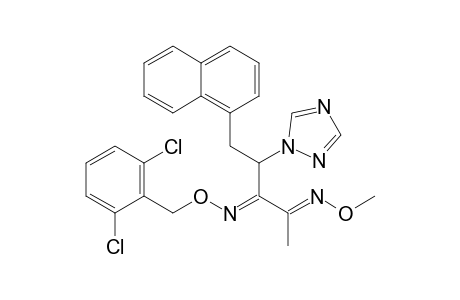 2,3-Pentanedione, 5-(1-naphthalenyl)-4-(1H-1,2,4-triazol-1-yl)-, 3-[O-[(2,6-dichlorophenyl)methyl]oxime] 2-(O-methyloxime)