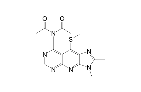 N-Acetyl-N-(2,3-dimethyl-9-methylsulfanyl-3H-1,3,4,5,7-pentazacyclopenta[b]naphthalen-8-yl)acetamide