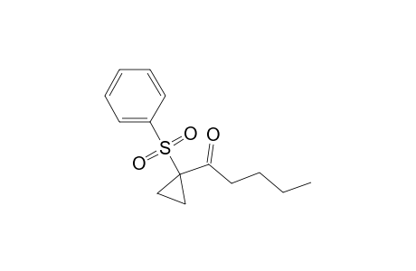 1-(Pentanoyl)-1-(phenylsulfonyl)cyclopropane