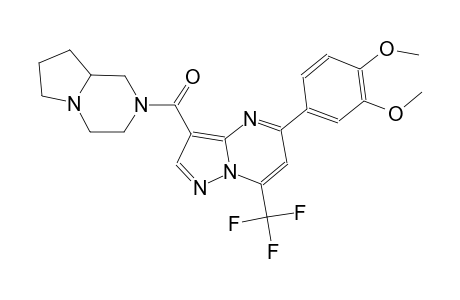 5-(3,4-dimethoxyphenyl)-3-(hexahydropyrrolo[1,2-a]pyrazin-2(1H)-ylcarbonyl)-7-(trifluoromethyl)pyrazolo[1,5-a]pyrimidine