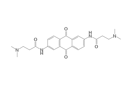 3-(dimethylamino)-N-[6-[3-(dimethylamino)propanoylamino]-9,10-bis(oxidanylidene)anthracen-2-yl]propanamide