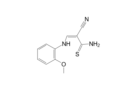 Propenenitrile, 3-(2-methoxyphenylamino)-2-thiocarbamoyl-