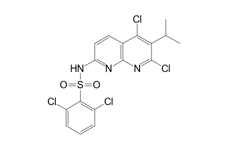 Benzenesulfonamide, 2,6-dichloro-N-[5,7-dichloro-6-(1-methylethyl)-1,8-naphthyridin-2-yl]-