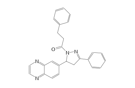 quinoxaline, 6-[4,5-dihydro-1-(1-oxo-3-phenylpropyl)-3-phenyl-1H-pyrazol-5-yl]-