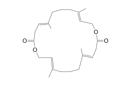 5,9,16,20-Tetramethyl-1,12-dioxa-4(E),9(E),15(E),20(E)-cyclodocosatetraen-2,13-dione