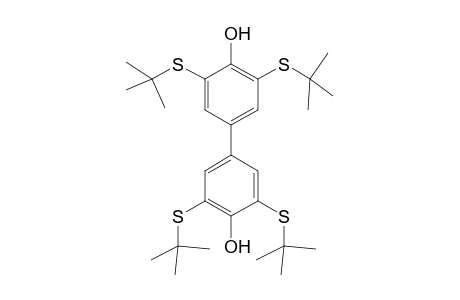 4-[3,5-bis(tert-butylsulfanyl)-4-hydroxy-phenyl]-2,6-bis(tert-butylsulfanyl)phenol