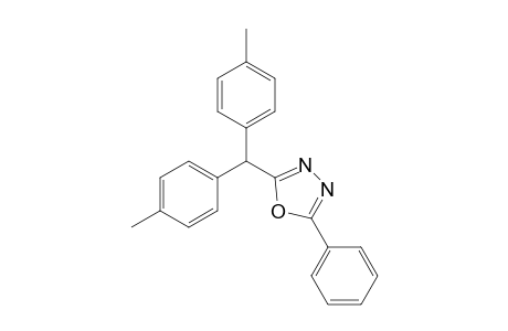 2-(Di-p-tolylmethyl)-5-phenyl-1,3,4-oxadiazole