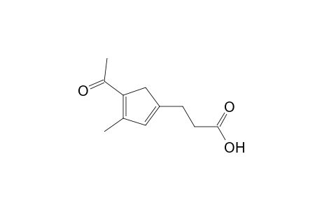 3-(4-acetyl-3-methyl-1,3-cyclopentadien-1-yl)propanoic acid
