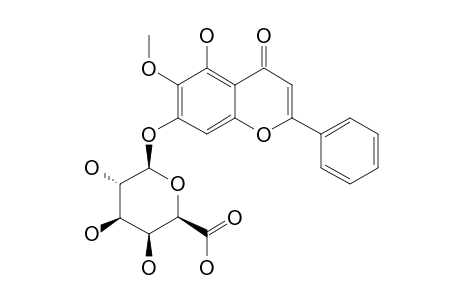BAICALEIN-6-METHYLETHER-7-O-BETA-GALACTOPYRANURONOSIDE
