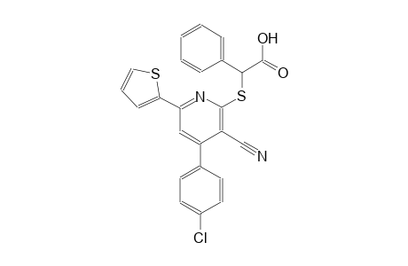 {[4-(4-chlorophenyl)-3-cyano-6-(2-thienyl)-2-pyridinyl]sulfanyl}(phenyl)acetic acid