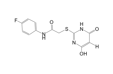 N-(4-fluorophenyl)-2-[(4-hydroxy-6-oxo-1,6-dihydro-2-pyrimidinyl)sulfanyl]acetamide