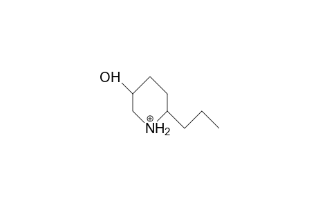 6c-Propyl-3R-hydroxy-piperidinium cation