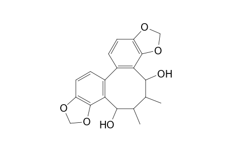 steroisomer-3,6-dihydroxy-4,5-dimethyl-(1,2),(7,8)-bis(3',4'-methyledioxybenzocyclooctane