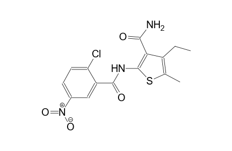 2-[(2-chloro-5-nitrobenzoyl)amino]-4-ethyl-5-methyl-3-thiophenecarboxamide