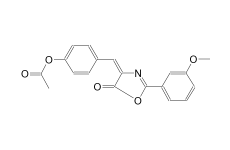 4-[(E)-(2-(3-methoxyphenyl)-5-oxo-1,3-oxazol-4(5H)-ylidene)methyl]phenyl acetate