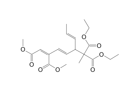 1,3-Heptadiene-1,2,6,6-tetracarboxylic acid, 5-(1-propenyl)-, 6,6-diethyl 1,2-dimethyl ester, (Z,E,E)-