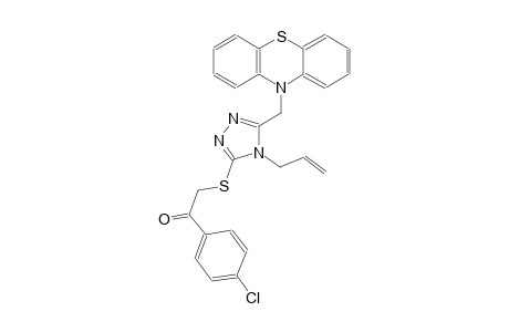 2-{[4-allyl-5-(10H-phenothiazin-10-ylmethyl)-4H-1,2,4-triazol-3-yl]sulfanyl}-1-(4-chlorophenyl)ethanone