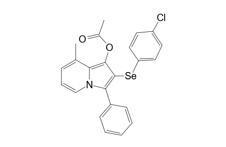 2-((4-chlorophenyl)selanyl)-8-methyl-3-phenylindolizin-1-yl acetate