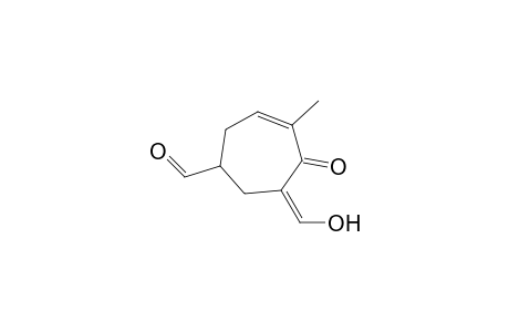 3-Cycloheptene-1-carboxaldehyde, 6-(hydroxymethylene)-4-methyl-5-oxo-, (Z)-