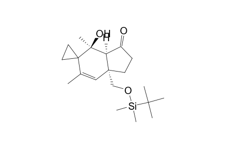 (-)-spiro[1-[(tert-Butyldimethylsiloxy)methyl]-3,5-dimethyl-5-hydroxybicyclo[4.3.0]non-2-en-7-one-4,1'-cyclopropane]