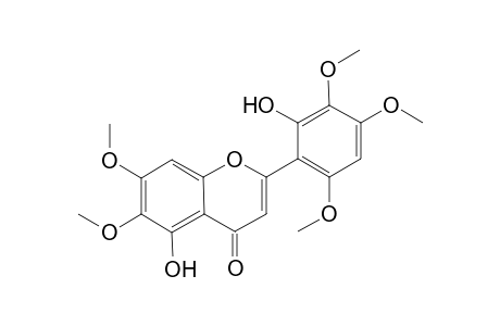 2',5'-Dihydroxy-3',4',6,6',7'-pentamethoxy-flavone