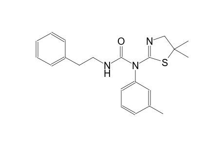 N-(5,5-dimethyl-4,5-dihydro-1,3-thiazol-2-yl)-N-(3-methylphenyl)-N'-(2-phenylethyl)urea