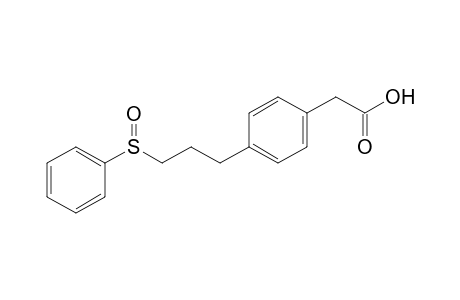 Benzeneacetic acid, 4-[3-(phenylsulfinyl)propyl]-