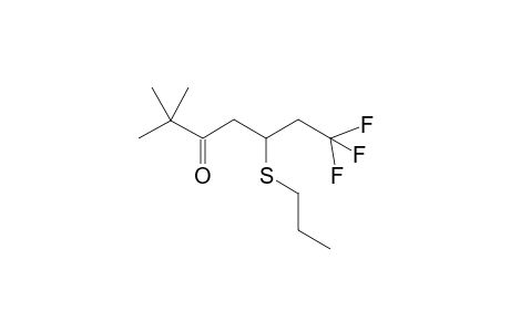 7,7,7-trifluoro-2,2-dimethyl-5-(propylthio)-3-heptanone