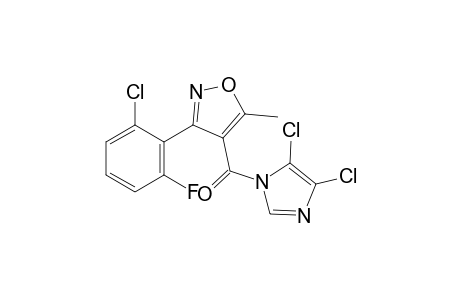 1-{[3-(2-chloro-6-fluorophenyl)-5-methyl-4-isoxazolyl]carbonyl}-4,5-dichloroimidazole