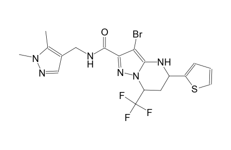 3-bromo-N-[(1,5-dimethyl-1H-pyrazol-4-yl)methyl]-5-(2-thienyl)-7-(trifluoromethyl)-4,5,6,7-tetrahydropyrazolo[1,5-a]pyrimidine-2-carboxamide