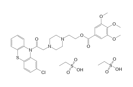 3,4,5-trimethoxybenzoic acid, ester with 2-chloro-10-{[4-(2-hydroxyethyl)-1-piperazinyl]acetyl}phenothiazine, diethanesulfonate