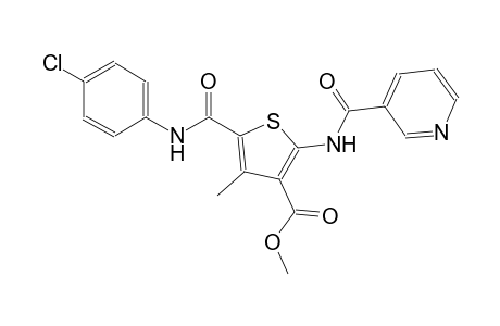 methyl 5-[(4-chloroanilino)carbonyl]-4-methyl-2-[(3-pyridinylcarbonyl)amino]-3-thiophenecarboxylate
