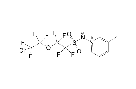 3-Methylpyridinium 1,1,2,2-tetrafluoro-2-(2-chloro-1,1,2,2-tetrafluoroethoxy)ethanesulfonylimide
